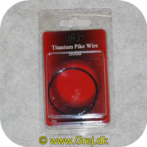 8718794376998 - Titanium Gedde Wire - 2 meter - Solid