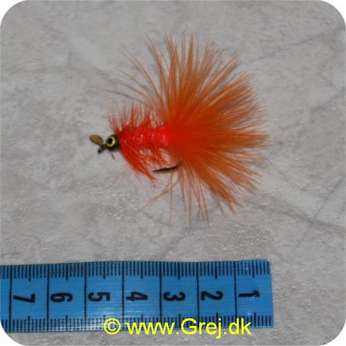 FL00109 - Unique Flies - UF Dog Nobbler m/propel - Flou. orange