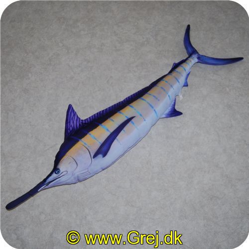 GABGM - Stor stoffisk - Gigant Blue Marlin- ca. 135 cm. - Kan bruges som pude.