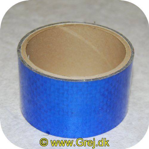 HOLO2RB - Holografisk tape i ca. 5 cm. bredde - Farve: Royal Blå - Vælg antal cm.