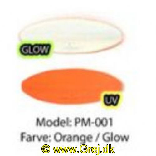 PM001 - Præsten - 3.5 gram - Orange/Glow
<BR>
Præsten mini 3.5 gram er som navnet siger. en mindre udgave af classic udgaven. God til UL fiskeriet da det er en rigtig UL gennemløber.