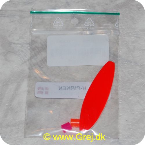PTSK02GL10 - Gennemløber - Skrue - 10 gram - Rød/Hvid Perlemor