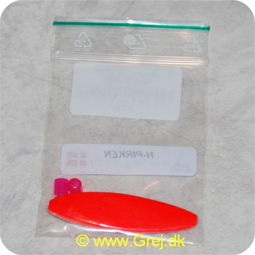 PTSK16GL10 - Gennemløber - Skrue - 10 gram - Sort/F.Rød