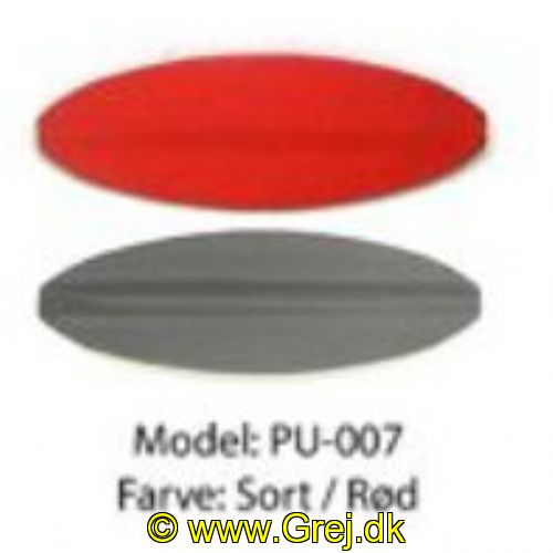 PU007 - Præsten - 4.5 gram - Sort/Rød
<BR>
Præsten UL er et ultra let gennemløbsblink på 4.5 gram. Form. bæreflade og vægten gør at den vugger igennem vandet.