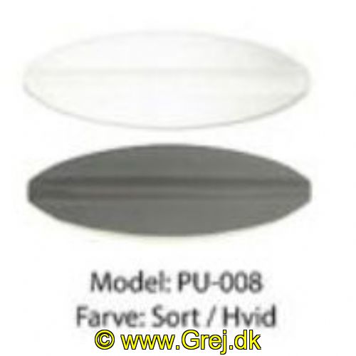 PU008 - Præsten - 4.5 gram - Sort/Hvid
<BR>
Præsten UL er et ultra let gennemløbsblink på 4.5 gram. Form. bæreflade og vægten gør at den vugger igennem vandet.