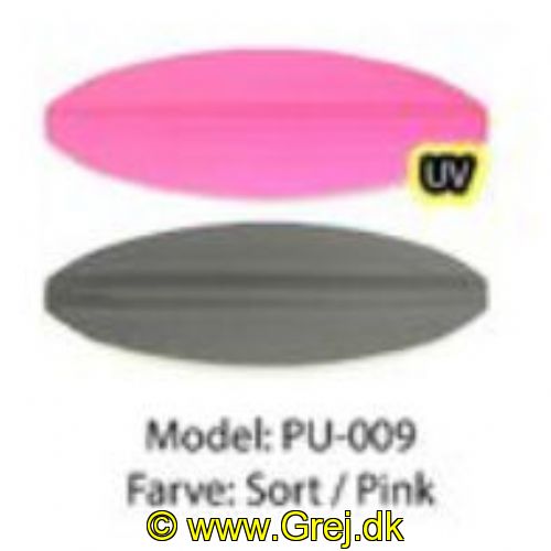 PU009 - Præsten - 4.5 gram - Sort/Pink
<BR>
Præsten UL er et ultra let gennemløbsblink på 4.5 gram. Form. bæreflade og vægten gør at den vugger igennem vandet.