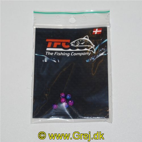 TFC1012 - TFC. Tungstenshoved til at trække på kroge - 6 stk. - 4mm / 0,5 gram - Farve: Mix glimmer