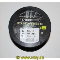 022021664214 - SpiderWIRE Stealth Smooth - Fletline X8 0,11 mm - 10.3 kg - Hvid - Bulk: 2000 meter