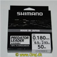 022255245470 - Shimano Yasei Fluorocarbon 50m - 100% Fluorocarbon af højeste kvalitet - 0.18mm/2,93kg