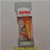 022677348704 - Rapala Pop 04 - 4,5cm/4,5g - GFR - Gold Fluroscent Red - Arbejdsdybde: Top Water