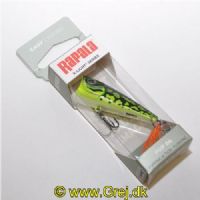 022677348735 - Rapala X-Light Popper - 4,5cm/4,5g - Lime Frog - Arbejdsdybde: Top Water