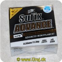 024777708310 - Sufix - Advance Monofilement HPE - 0.35 mm/11.3 kg 300meter