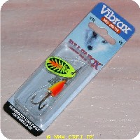 027752032448 - Vibrax Gul med sorte flammer og orange midte - Mid Depth - Str. 2