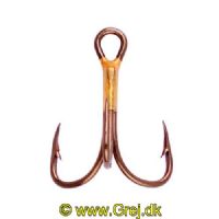 047708129480 - T-PACK - LAZER 2X TREBLE REG SHANK CURVED POINT - Model:L374TH-12 / L374T-12 - Bronze - Enheder per pakke: 20