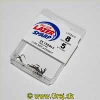 047708172646 - G-PACK - LAZER 2X TREBLE REG SHANK CURVED POINT - Model:L374GH-8 - Enheder per pakke: 5