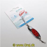 4005652281865 - Colonel Z Disc Spoon - Vægt:20g. - Farve:Rød Glitter - 001 3189 020