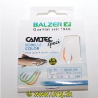 4005652817583 - Camtec Speci ørredforfang med UV-krog - Længde:140cm. - 001 7829 106<br>Camtec Trout colored, leader length 140cm UV #6