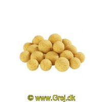 4005652820897 - MK Booster Ball Pop Ups mix, 15/20mm - Farve:Sand - Smag/duft:Potato/Corn - 001 8596 009<br>Matze’s pop-ups in the same colours as the Booster Balls, and then again as flamboyant fluo versions, are guaranteed to attract the attention of the moss backs. Let the pop-up float 5-10cm above the ground. For longer rigs you can adjust the height with split shot lead or putty. Try also the snowman sassembly. A Robin Red Monstercrab boilie followed by a pop up gives a super catchy double-bait that strikes heavily. Now new: You will find 15mm and 20mm balls so that you can always act flexibly. No matter whether one 20 or two 15mm or a snowman, from a 20-size basic boilie and a 15 size pop-up, they are all possibilities that are open to you. The suitable dips are equally well suitable both for the pop-ups and for the basic boilies.