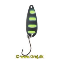 4005652821542 - Pro Staff Series Swindler Spoon - 30mm. - Vægt:2.3g. - Farve:Sort/neongul, UV - 001 6067 202