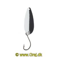 4005652821597 - Pro Staff Series Swindler Spoon - 30mm. - Vægt:2.3g. - Farve:Sort/hvid - 001 6067 207<br>With a tumbling run for more passive trouts. Can be guided extremely slow. Top in the cold season.