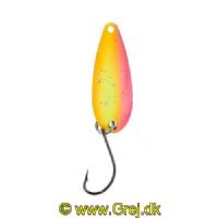 4005652821658 - Pro Staff Series Swindler Spoon - 30mm. - Vægt:2.3g. - Farve:Pink/gul/orange glimmer, UV - 001 6067 213