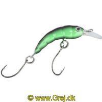 4005652825427 - "Hectic Maggot" ørredwobbler - 30mm. - Vægt:1.3g. - Farve:Chartreuse, UV - Baittype:Synkende - 001 6020 203