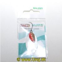 4005652830292 - Pro Staff Series Chicco spoon - 20mm. - Vægt:0.8g. - Farve:Red-Gold-Glitter - 001 6082 006<br>Extra-small and light spoons for fishing in summer when the trout are in the upper layers of water and look-out for small bait. Most colours are on the muted side, which has proved extremely effective on passive fishes.