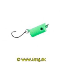 4005652834351 - Trout Attack Pellet wobbler - 1.5mm. - Vægt:4g. - Farve:Chartreuse glitter - 001 6084 003<br>Imitates perfectly a sinking pellet. It works best when a swarm of fish has been spotted. The hard bait is then cast above the fish and plunked into the swarm. A real winner! Sinking!