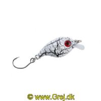 4005652835273 - Trout Attack Thunder wobbler - 30mm. - Vægt:2g. - Farve:Farve K - 001 6093 011<br>Floating trout crank hard bait with cool UV-active colours that bring in the strikes. With rattles in its body. The hook tip has been sharpened chemically.