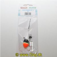 4005652839042 - Trout Attack, A. Slim Jim flåd med glaslod og gummistoppere - Vægt:3g. - 001 6090 003<br>First-class float sets consisting of high-quality trout floats with small bodies, matching glass weights, triple swivels and line stoppers.