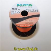 4005652860329M - Iron Line 8 fletline - 0,10mm - Brudstyrke:8,1kg. - Farve:Orange - Vælg antal meter