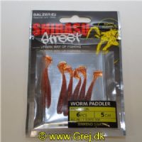 4005652861449 - Shirasu Street Worm Paddler - 50mm. - Vægt:1.5g. - Farve:Motoroil - Baittype:Synkende - Smag/duft:Blæksprutte - 001 339