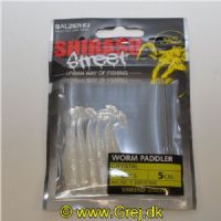 4005652861487 - Shirasu Street Worm Paddler - 50mm. - Vægt:1.5g. - Farve:Crystal - Baittype:Synkende - Smag/duft:Blæksprutte - 001 3397