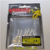 4005652861647 - Shirasu Street Micro Beast - 38mm. - Vægt:0.5g. - Farve:Crystal - Baittype:Flydende - Smag/duft:Blæksprutte - 001 3399 304<br>The legs of this micro creature baits play seductively with the slightest movement of the rod. If the perch have adjusted to small food, this bait scores. The Micro Beast floats, making it ideal for drop shot and ned rigs. Exactly suitable for our Stand Up Jigheads! With squid flavor. Floating.