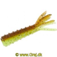 4005652861661 - Shirasu Street Hairy Tubes - 40mm. - Vægt:0.8g. - Farve:Green Pumpkin - Baittype:Flydende - Smag/duft:Blæksprutte - 001