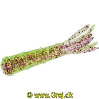 4005652861685 - Shirasu Street Hairy Tubes - 40mm. - Vægt:0.8g. - Farve:Purple/Chartreuse - Baittype:Flydende - Smag/duft:Blæksprutte - 001 3450 303<br>Tubes can make all the difference on tough days. The fine fringes play seductively even with the slightest movement of the rod. This lure is floating and therefore ideal for drop shot and ned rigs. Exactly suitable for our Stand Up Jigheads! With squid flavor.