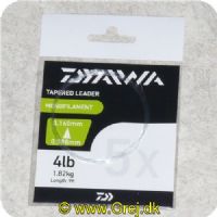 5055545201530 - Daiwa Taperet Mono Forfang 5X - Butt Dia. 0.588mm - 4lb/1.82kg