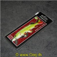 5707549416945 - Westin Mike The Pike - 17 cm - 42 gram - Slow Sinking Pike - Mike the Pike er en meget gennemtænkt wobler / gummifisk til geddefiskeri. Hovedet er lavet i hård plast. Alt bagved hovedet er lavet i gummi for at give den bedste naturlige bevægelse i vandet. Gummifiskdelen er udskiftelig. hvis du ønsker at prøve at fiske med en anden farve eller hvis en stor gedde bider halen over.

Mike The Pike har en stærk japansk trekrog i str. 2 ved kroppen og mulighed for at montere en stingertråd på øjet ved hovedet. Skeen får den til at køre i en dybde mellem 1-3 meter. Når du holder pause ved indspinning. flyder wobleren langsomt op mod overfladen. 