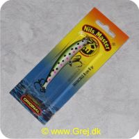 6416311524304 - Nils Master wobler - 8 cm/8 gram - Farve 430 - Oliven/hvid m/prikker