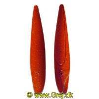 747191900589 - Salmo Trutta - 11 gram - Orange/Lilla
<BR>
Den har en vuggende og roterende aktion i vandet, som er ekstrem tiltrækkende for de øvede rovfisk som laks og havørred m.v.