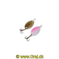 747191993819 - Waterstar - Lusen - 3,4 gram - Forside: Rødspætte med glimmer - Bagside: Pink/Hvid