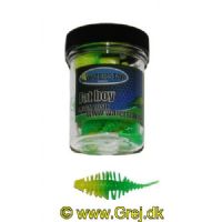 747191999880 - Waterstar - Rubber Baits - Model: Fat Boy - 4,5 cm - 10 stk. - Farve: Gul/Grøn - Smag: Banan