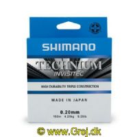 8717009799454 - Shimano Technium line (Non strech) - Black - 0.285mm - Brudstyrke - 7.5 kg. - 200 meter
<BR>
 - Ekstrem smidig og glat line - Giver problemfrie og lange kast - Kombiner fordelene mellem fletliner og nylonliner<BR>
<LI>Abrasion resistance - 5 stjerner</LI>
<LI>Low elongation - 5 stjerner</LI>
<LI>Knot strength - 5 stjerner</LI>
<LI>Softness Douceur - 4 stjerner</LI>
<LI>Low memory - 5 stjerner</LI>