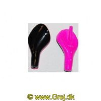 9370 - Lollipop gennemløber - Pink/Sort - Light - 3g - Snor rundt om sig selv<BR>
<BR>
En af tidens mest trendy gennemløbere, som virkelig kan lokke fiskene til at bide, med dens effektive skiftning med farverne, mens den roterer rundt om sig selv i vandet.<BR>
Særdeles effektiv til Put and Take fiskeri samt å fiskeri.<BR>
Denne 3 grams udgave kan også bruges til meget let fiskeri på kysten.