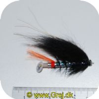 FL80002 - Modern Tube Flies - UF Black & Silver Plast 1.5 - Str. 1.5