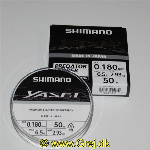 022255245470 - Shimano Yasei Fluorocarbon 50m - 100% Fluorocarbon af højeste kvalitet - 0.18mm/2,93kg
<BR>
<LI>Bedste Knudestyke på Fluorocarbon liner.</LI>
<LI>Blødeste Fluorocarbon line.</LI>
<LI>Mest smidige Fluorocarbonline.</LI>
<LI>Japansk kvalitet.</LI>