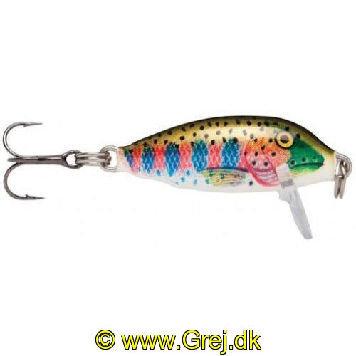 022677095028 - Rapala Countdown - Rainbow Trout - 2,5 cm - 2,7 gram - Synkende<BR>På trods af størrelsen anbefaler vi at den kun benyttes på dybt vand da den er synkende.