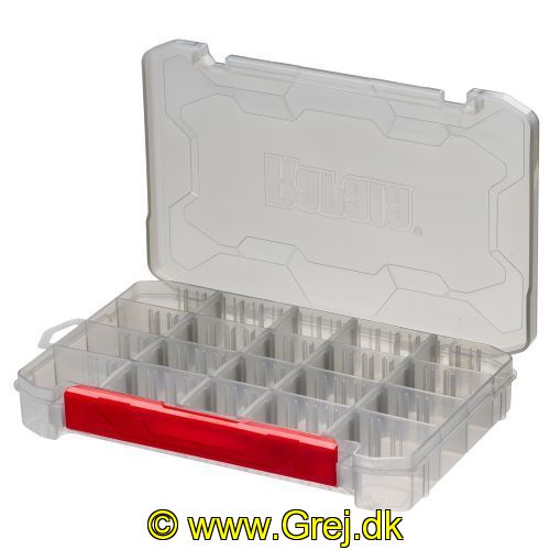 022677335148 - Rapala Tackle Tray 276 - Mål: 27,6*18*4,3cm - Praktisk obevaringsbox med mange rum. 
<LI>Velegnet til hård lokkemad, blød lokkemad og tilbehør.
</LI><LI>Quick Lach System.
</LI><LI>Genskrivbare etiketter (2 inkluderet)
</LI><LI>Stabelbart design.
</LI><LI>Kan tilpasses til at rumme lokkemad i forskellige størrelser
</LI><LI>Stive skillevægge sikrer grej på plads.
</LI><LI>Meget stift, kulde- og varmebestandigt materiale.
</LI><LI>Integrerede fødder til vertikal opbevaring.</LI>