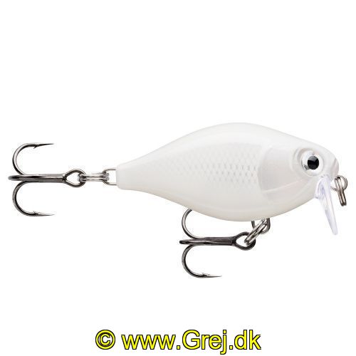 022677339696 - Rapala X-Light series - 3,5cm/4g - Pearl White - Arbejdsdybde: 0,9 - 1,2m - Crank 03 Shallow Runner