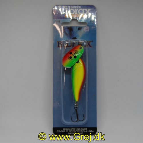 027752134777 - Minnow Super Vibrax - regnbue farvet spinneblad med regnbue farvet fisk efter.
<BR><BR>
Str. 3 - 13g<BR><BR>
Verdens mest langkastende